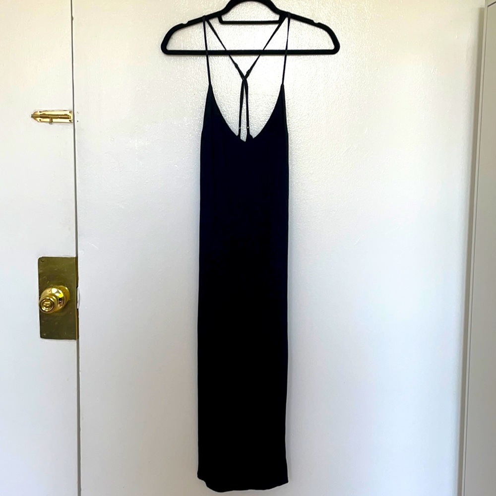 Reformation viscose and rayon midi slip dress